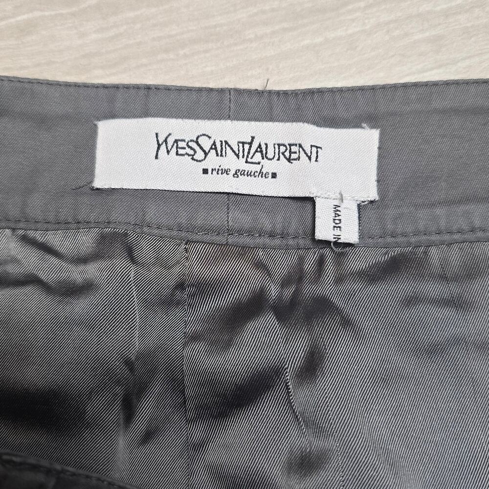 Yves Saint Laurent Gray Cargo Midi Skirt size 10 - Picture 3 of 7